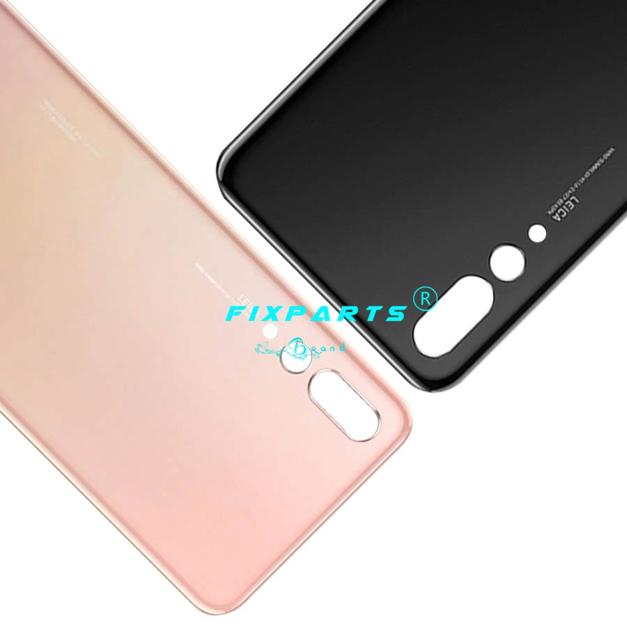 Задняя стеклянная крышка для Huawei P20 Pro аккумулятора панель задняя корпуса +
