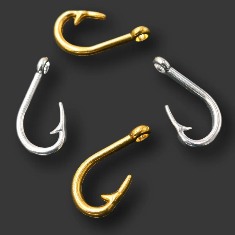 3D крупную рыбу крючок Кулоны из нержавеющей стали в стиле хип хоп ожерелье серьги