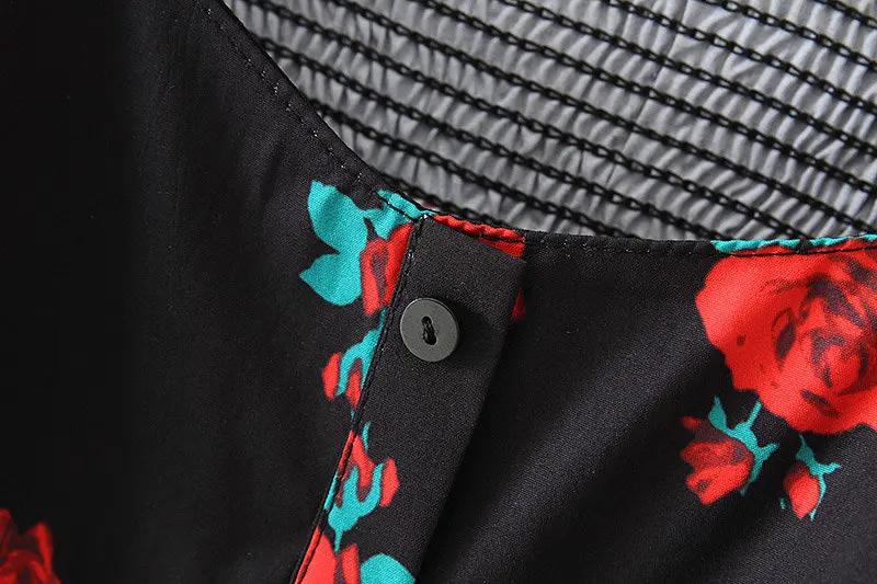 Женская плиссированная Блузка с оборками повседневная эластичная черная блузка