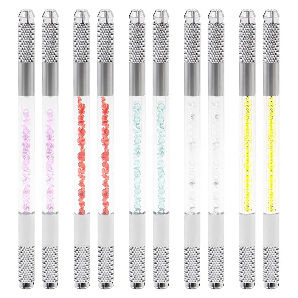 2 шт. для бровей с микроблейдинг перманентный головки кристалл акрил ручной