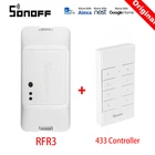 Умный Wifi переключатель SONOFF RFR3 DIY RF 433 с таймером для Управления Модулями домашней автоматизации совместим с eWelink Google Home Alexa