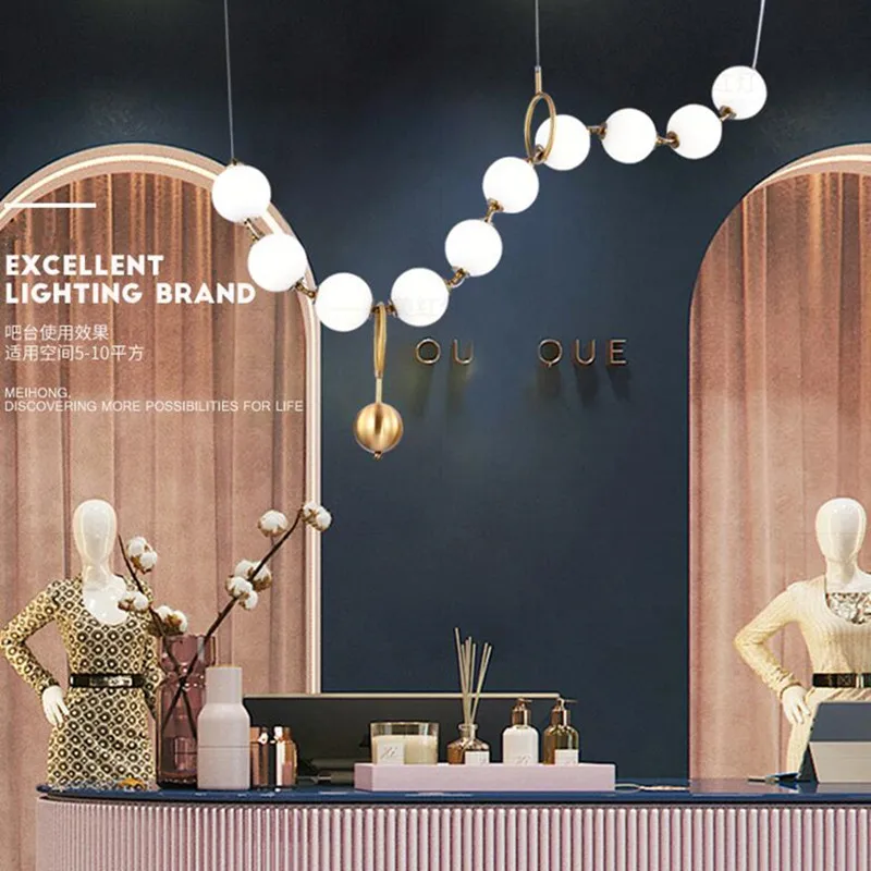 Постмодерн стеклянный подвесной светильник с подвеской креативный дизайн