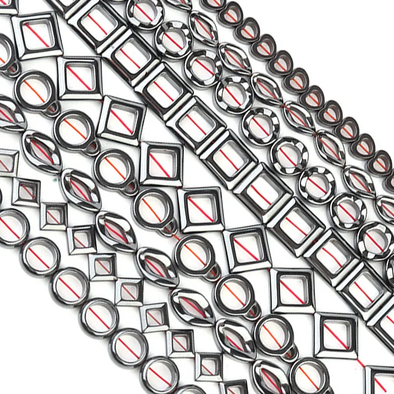 _ Бусины ручной работы ожерелье браслет ювелирные изделия из гематита