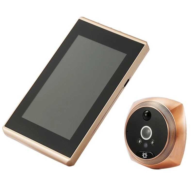 

4.3 Inch LCD Screen Digital Doorbell 160 Door Eye Electronic Peephole Door Camera Viewer Outdoor Door Bell