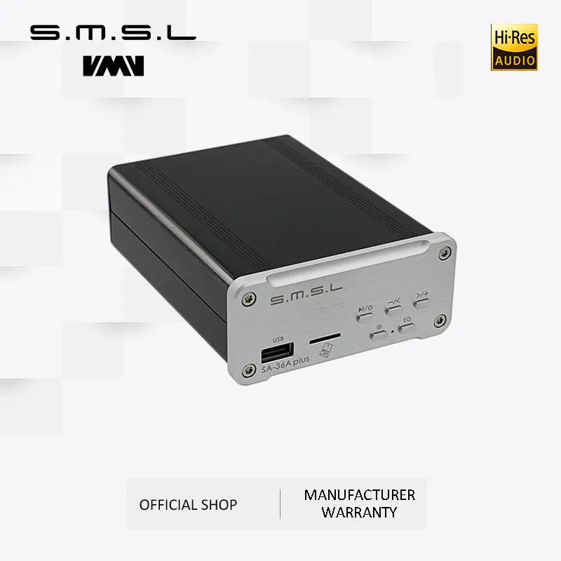 SMSL SA-36A Plus HIFI аудио класса D усилитель 30 Вт* 2 TPA3118 цифровой усилитель мощности Bluetooth AUX TF карта/USB/U дисковый вход