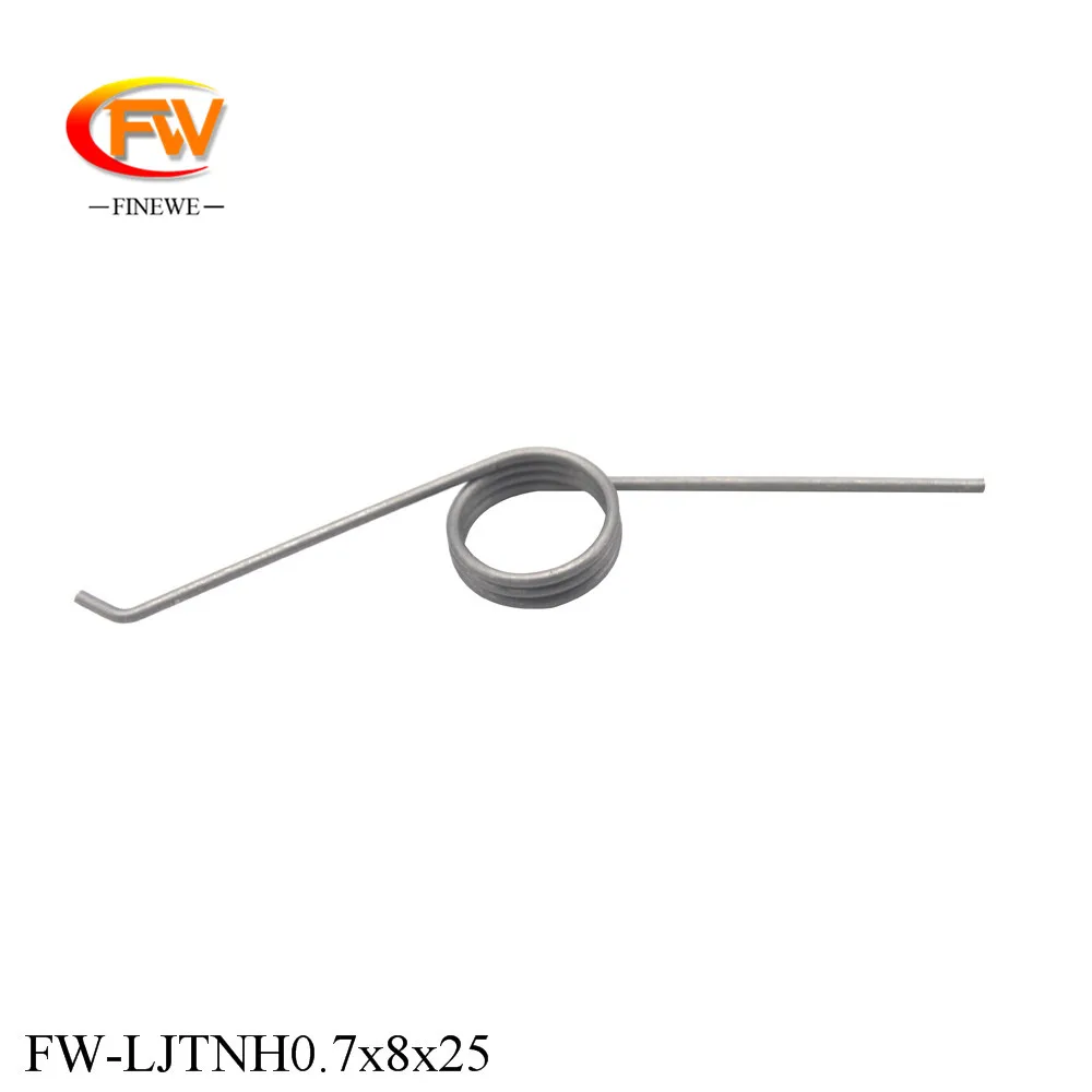 

FINEWE 10pcs/Lot Garbage Can Adjustable 3 Coils 0.7mm Stainless Steel 304 Wire 135 Degree Torsion Spring with Custom Service