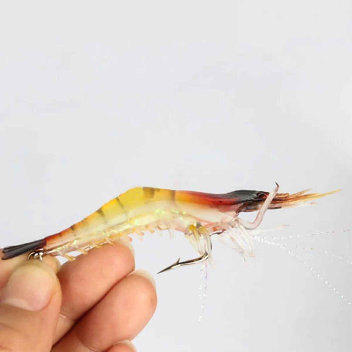 

Soft Fishing Lure Tackle Mimic Shrimp Bait Rig Crankbait Hook Lowest Price!