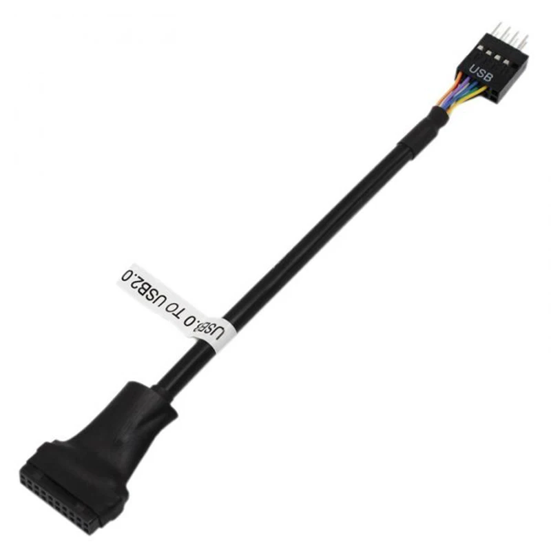 20Pin USB3.0 Женский до 9Pin USB2.0 Мужской адаптер материнской платы конвертер Кабель VDX99 |