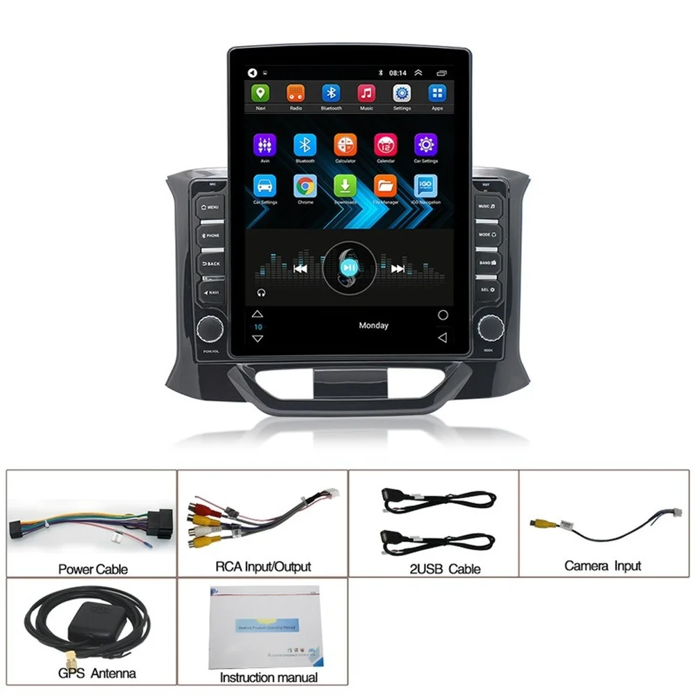 Автомобильный GPS-навигатор в стиле Tesla на Android для Lada X RAy 2015-2019 автомобильное радио