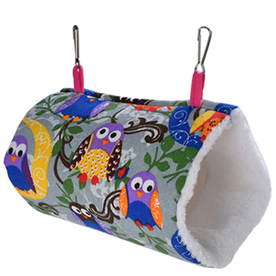 

Flannel Hamster Drum Hammock Parrot Nest Rat Squirrel House Hedgehog My Neighbor Totoro Winter Warm Pet Products