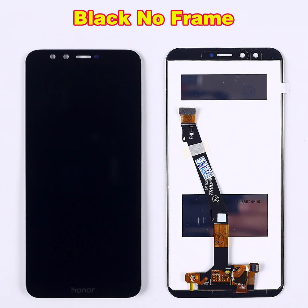 Huawei Honor 9 lite 5,65 дюймовый ЖК-дисплей huawei Honor 9 Youth Edtion кодирующий преобразователь сенсорного экрана в сборе рамка с бесплатными инструментами - Цвет: Black without Frame