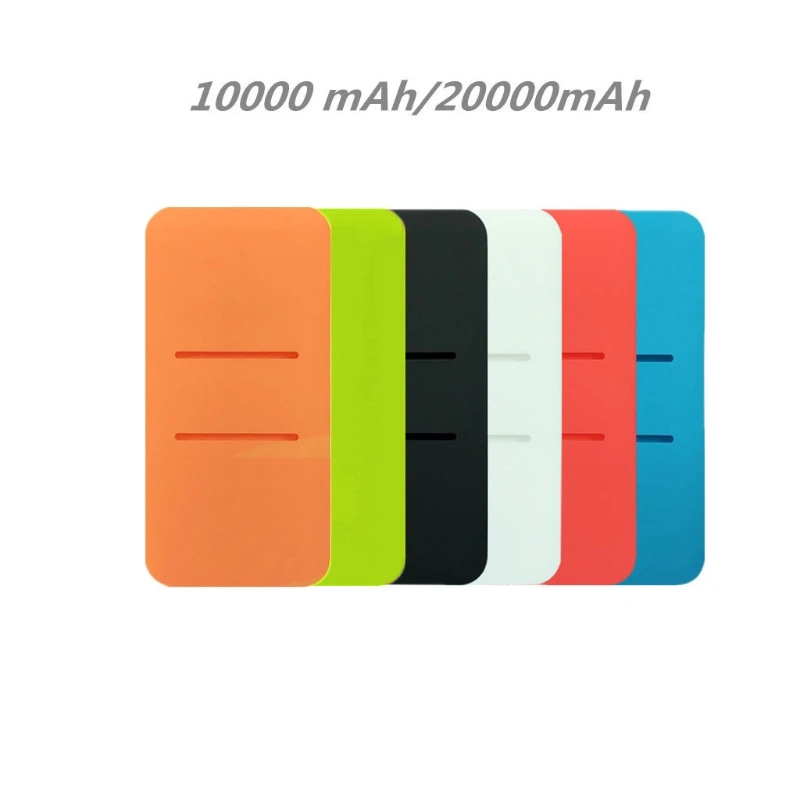 Силиконовая Защитная сумка для xiao Mi 2 10000/20000 мАч внешний аккумулятор с двумя USB