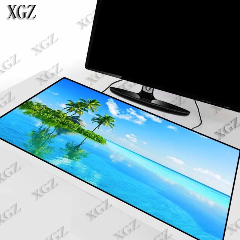 Большой игровой коврик для мыши XGZ Tree Sea облачный пейзаж геймерский большой