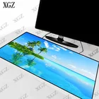 Большой игровой коврик для мыши XGZ Tree, Sea, облачный пейзаж, геймерский большой компьютерный коврик для мыши, офисный Настольный коврик для клавиатуры для игры CSGO DOTA