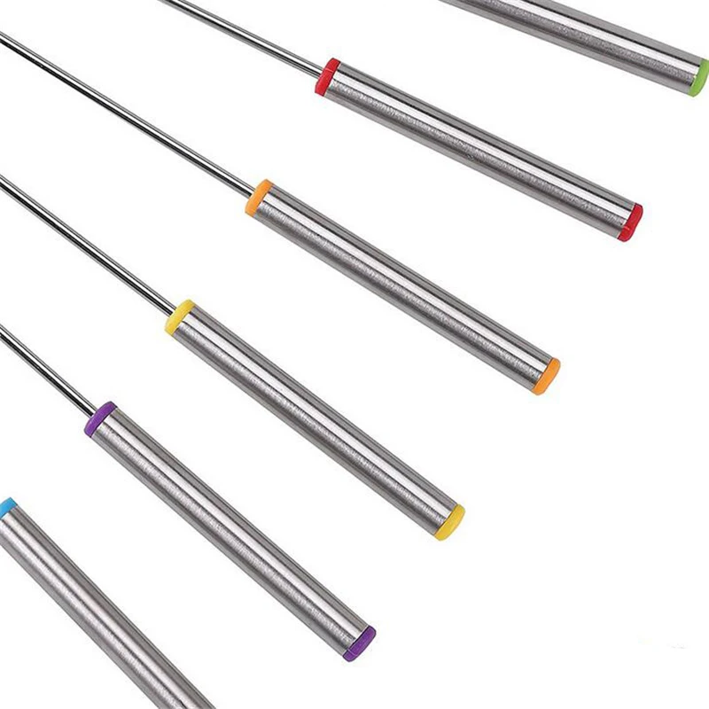 24 см Нержавеющая сталь 6 шт. горячий горшок вилка сыр шоколад плоды вилкой