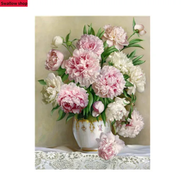 

Hot-selling flower diy diamond painting 5d full of diamond paste cross-stitch new decorative painting