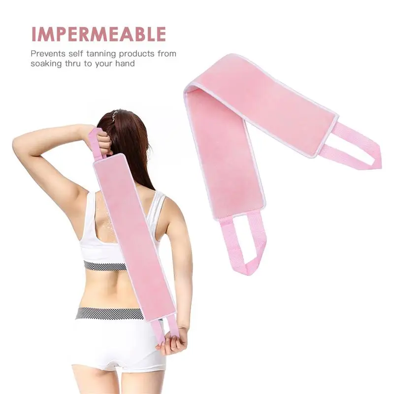 1 шт. флокирующий многоразовый аппликатор для задней части загара лосьона |