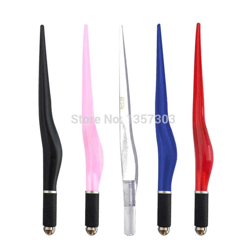 

50pcs Microblading tebori Pen PCD Microblade Needle Holder eyebrow Permanent Makeup Manual Tattoo Pen