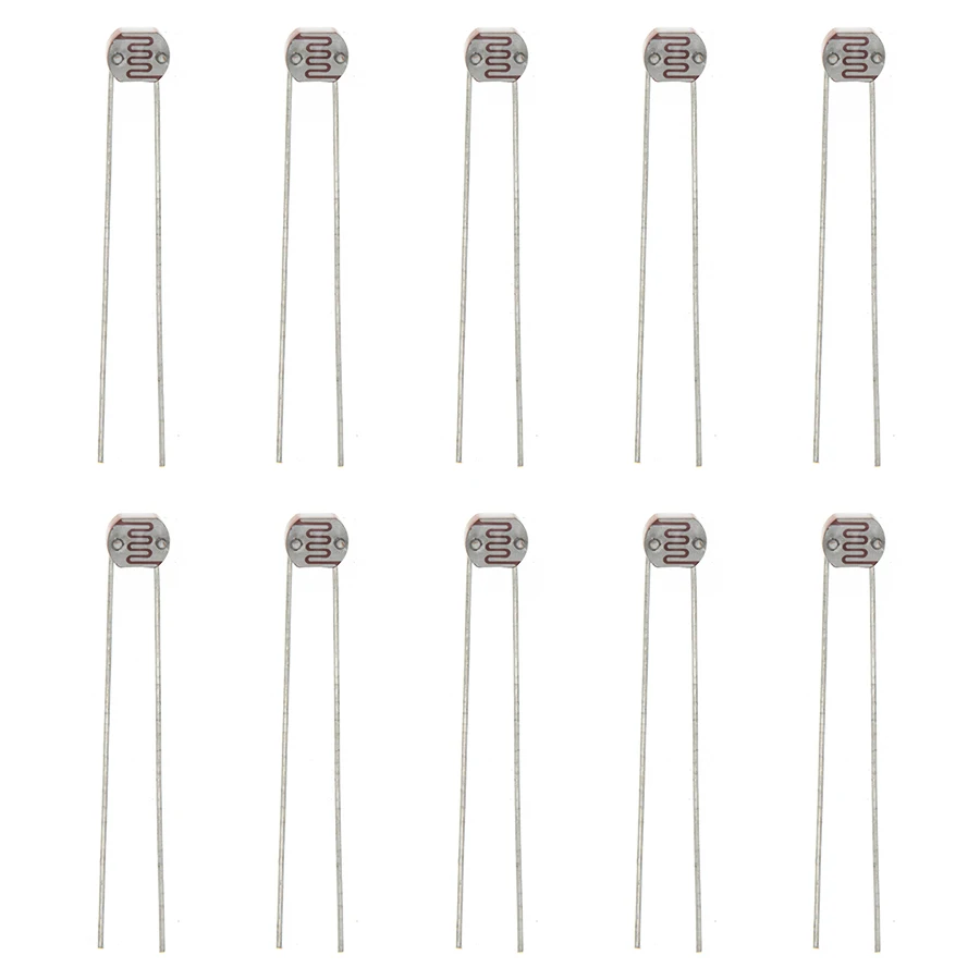 1000pcs 5528 Light Dependent Resistor LDR 5MM Photoresistor wholesale and retail Photoconductive resistance LDR5528 | Электронные
