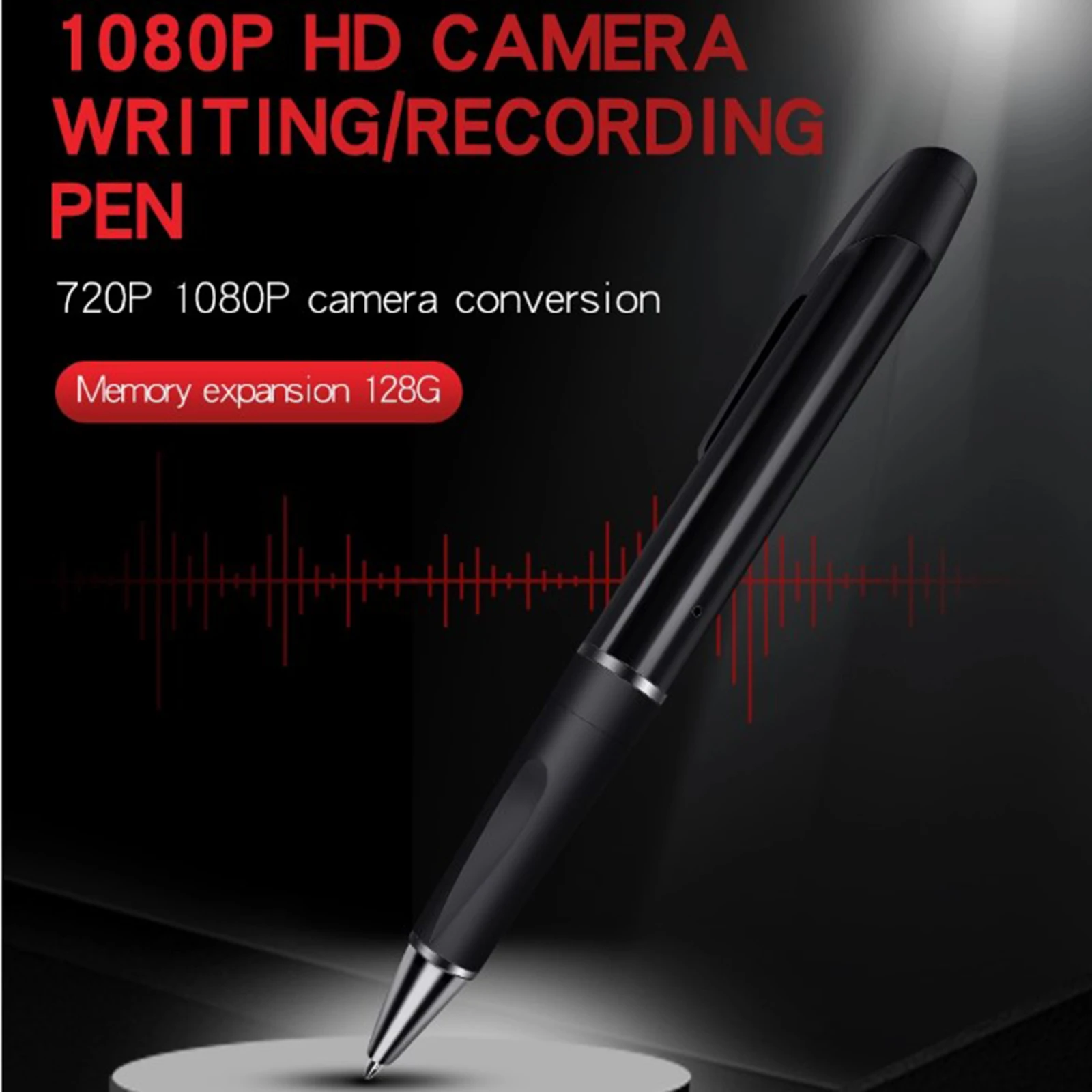

Camera Pen with 32GB Memory Card Full HD 1080P Clip On Nanny Cam Camcorder with Photo Taking Pocket DVR for Lecture Conference