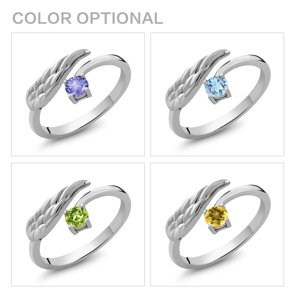 GemStoneKing 0 30 cttw Твердое Серебро 925 пробы женское кольцо натуральный красный рубин