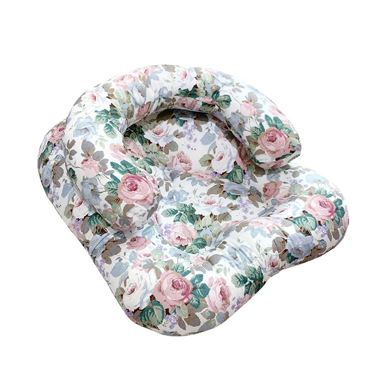 sweat roses Комплект из 2 предметов, детское сиденье на подушку+ u-образная подушка, для новорожденных, детская кровать, детский диван, материнское Грудное вскармливание, подушка - Цвет: sweat roses