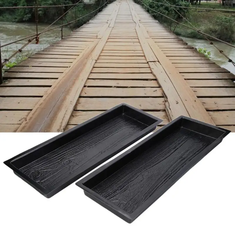 

Molds Imitation Wood Garden Pavement Mold Plastic DIY Path Maker Paving Cement Mould Courtyard Park Road Pavement Mold Pathmate