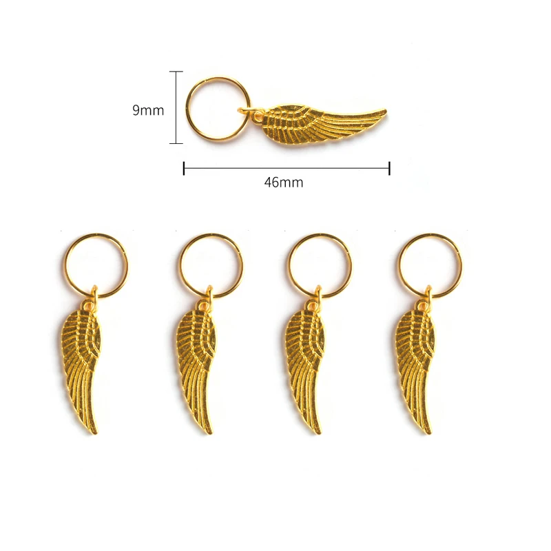 5 8 штук металлическая африканских волос кольца Бусины манжеты трубки подвески