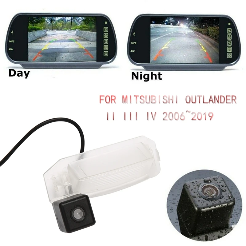 

for Mitsubishi Outlander II III IV 2006-2019 HD CCD Rear View Camera Backup Camera Reverse Parking Camera Night Vision
