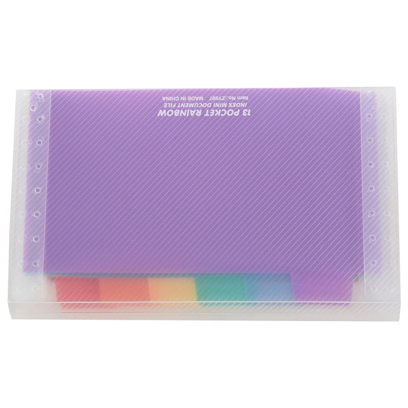 

13 Pocket Folder Office Expanding File Colorful Organizer Document