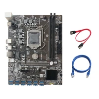 b250c mining motherboard with rj45 network cablesata cable 12 pcie to usb3 0 gpu slot lga1151 support ddr4 for miner