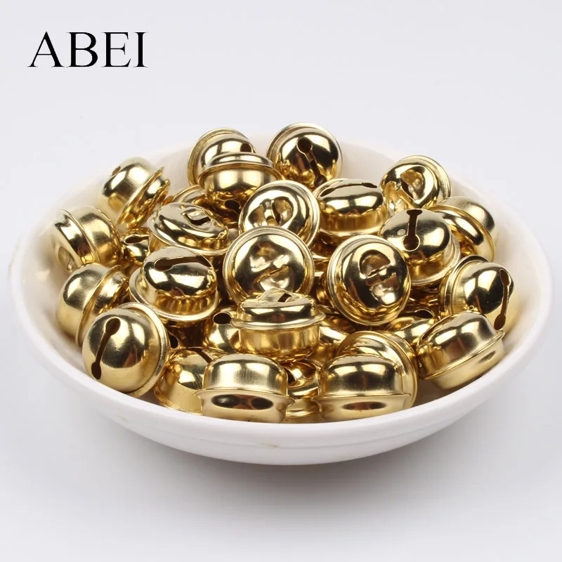 50 шт. золотистые колокольчики для рождественской елки домашних животных свадьбы