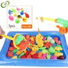 2 удочки 10 3D Рыба 1 бассейн детская игрушка для купания уличная игрушка детская Магнитная рыбалка родитель-ребенок интерактивные игрушки игра дети WYW