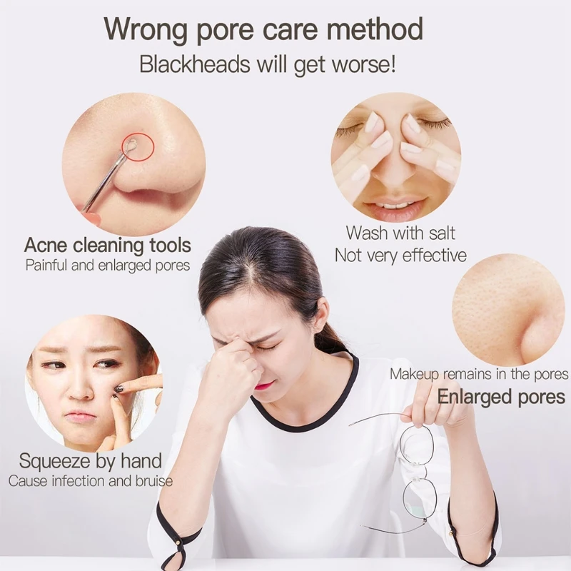 

Mini Handheld Electric Facial Vacuum Suction Pore Cleaner Rechargeable Face Cleansing Blackhead Removal Acne Treatment