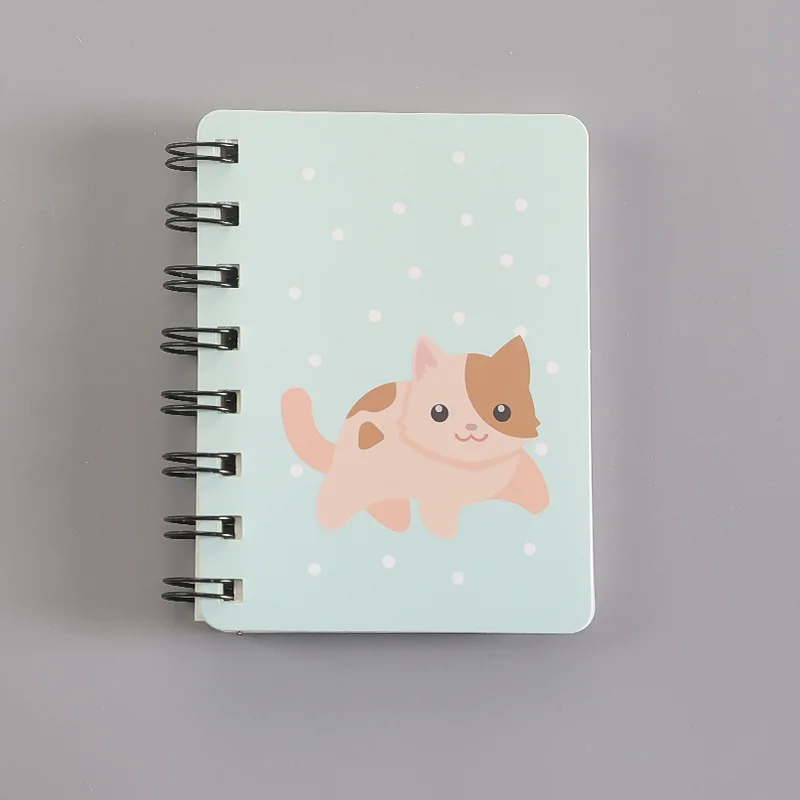 

Портативный блокнот A7, карманный мини-блокнот с рисунком животных, с рисунком кошки