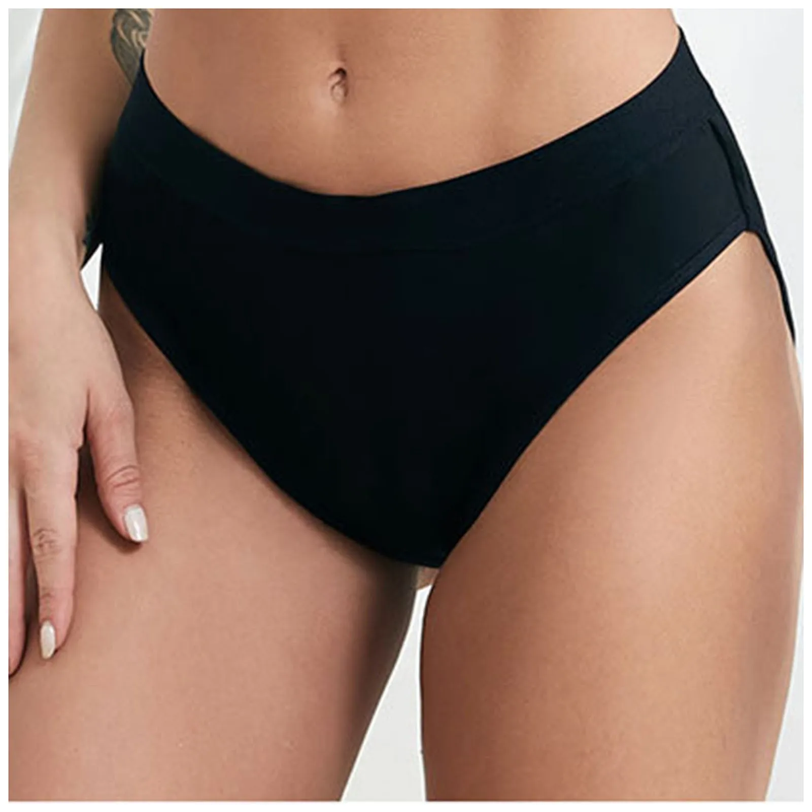 

High Waist Black Bikini Bottoms Women'S Swimsuits Sexy Bikini 2022