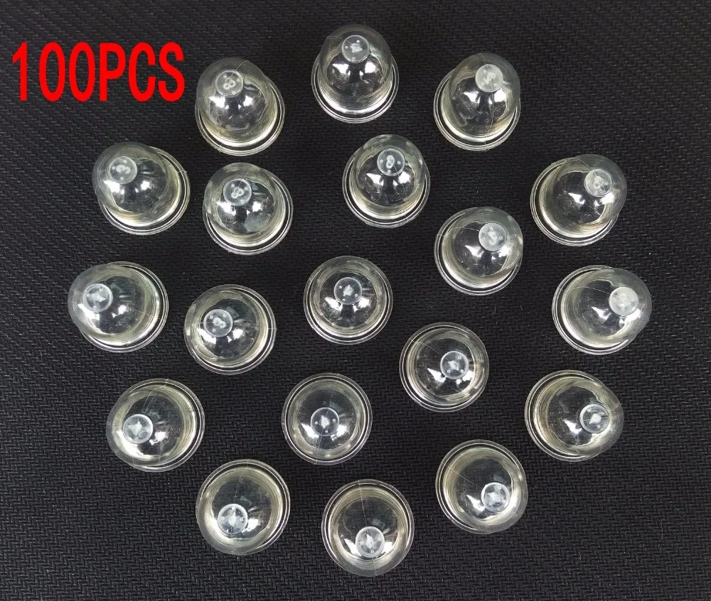 100 шт белый прозрачный топливный насос карбюратор нефтяной пузырь сжимной