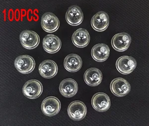 100 шт белый прозрачный топливный насос карбюратор нефтяной пузырь сжимной насос Бензопилы триммер кусторез ясно инструмент 22 мм