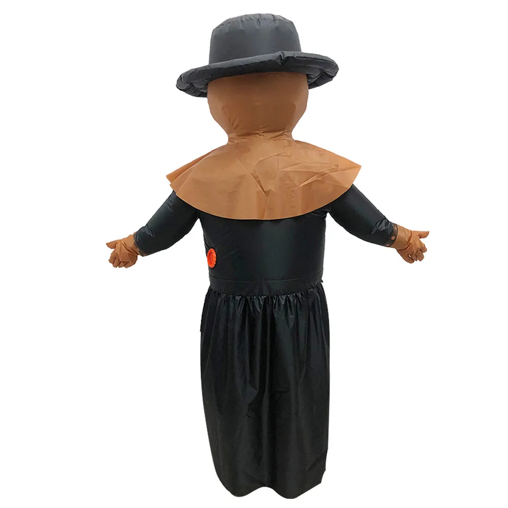 Чумной доктор Косплей Взрослый надувной комбинезон костюм Хэллоуин