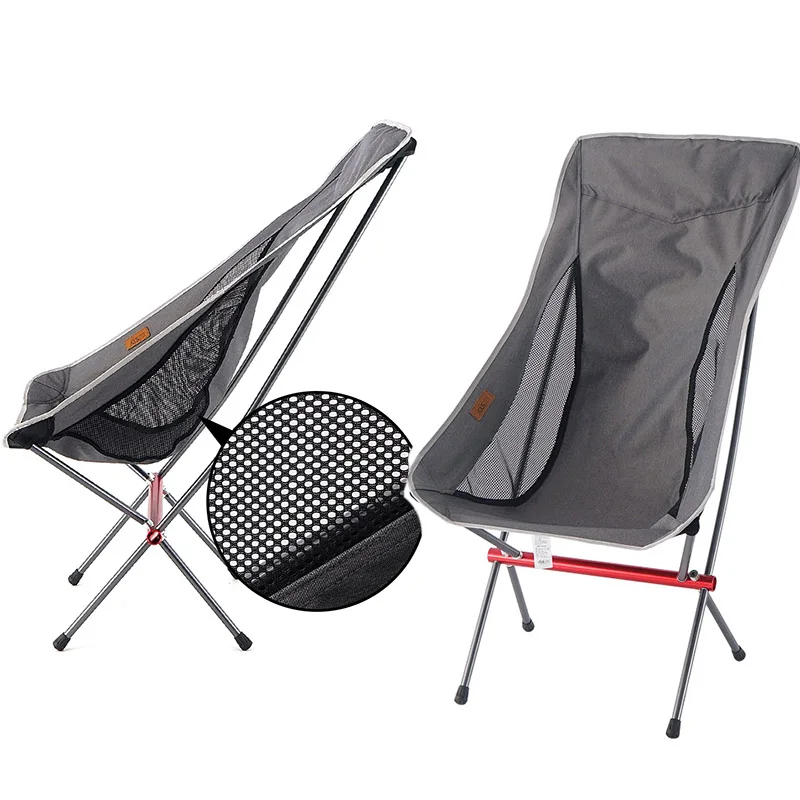저렴한 높이 조절 달 의자 업그레이드 접이식 휴대용 캠핑 낚시 의자, 레저 비치 의자 야외 가구 휴대용 의자