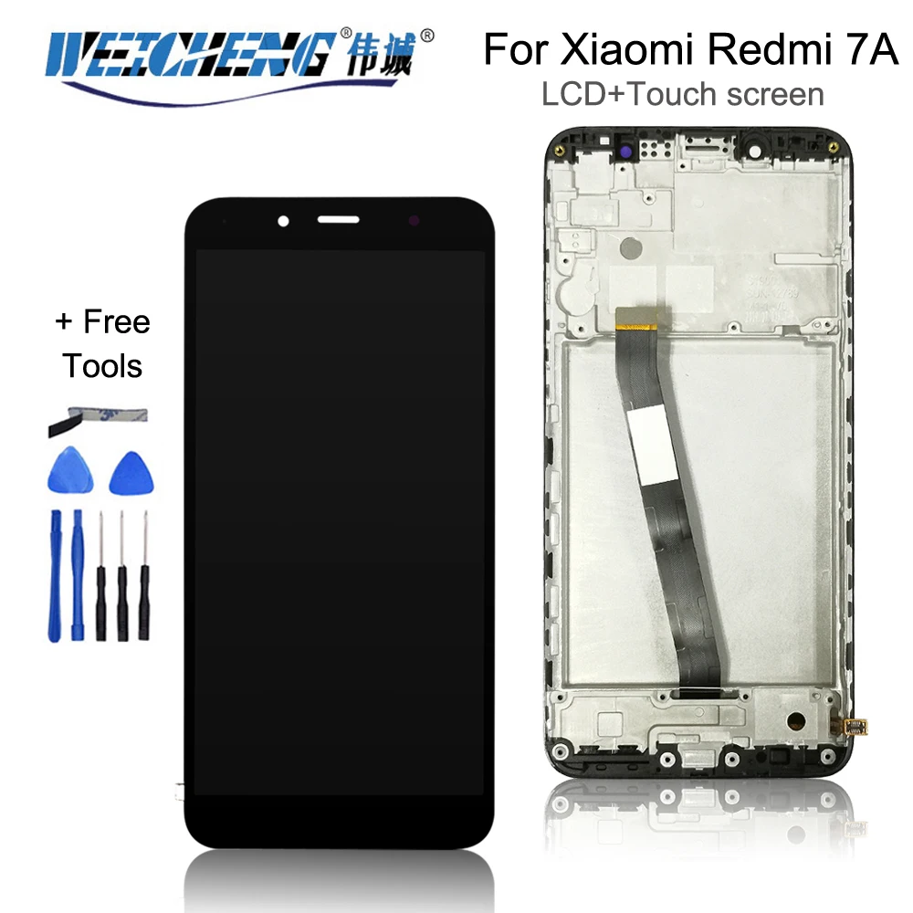 5 45 дюйма для XiaoMi Redmi 7A ЖК дисплей + сенсорный экран с рамкой дигитайзер Сенсорная