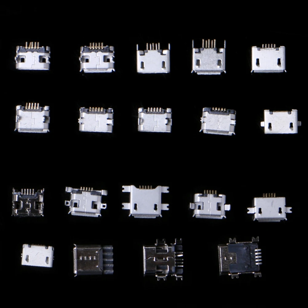 240 шт. 5 контактный разъем SMT Micro Тип USB B женского размещения 12 моделей SMD Штекерный