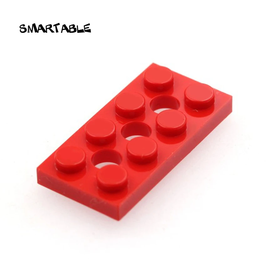 Smartable высокотехнологичные плиты кирпичи с отверстием 2x4 Строительные блоки MOC