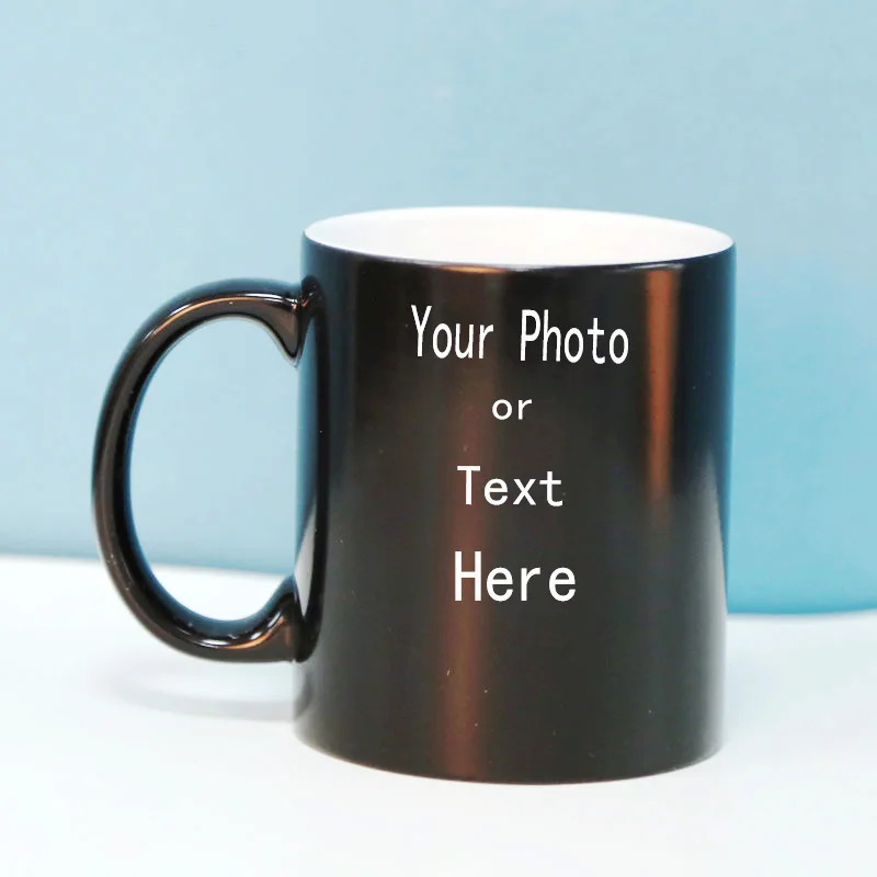 Круглая Керамическая кофейная чашка меняющая цвет сделай сам картинка текст