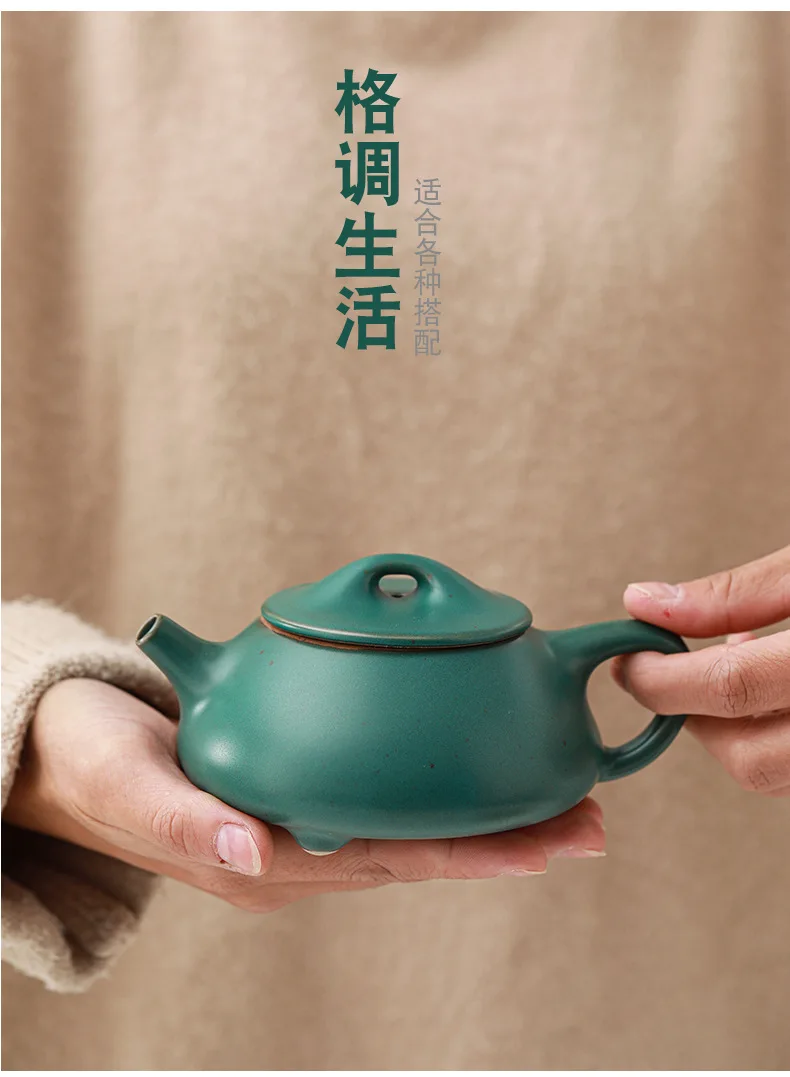 Дорожный керамический чайник винтажный китайский чай зеленый жасмин чайники
