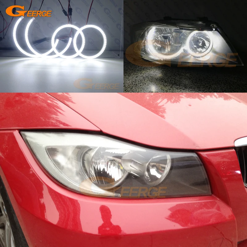 Для BMW E90 E91 323i 325i 328i 328xi 330i 335i 2005 2006 2007 2008 ультра яркий светодиодный ангельские