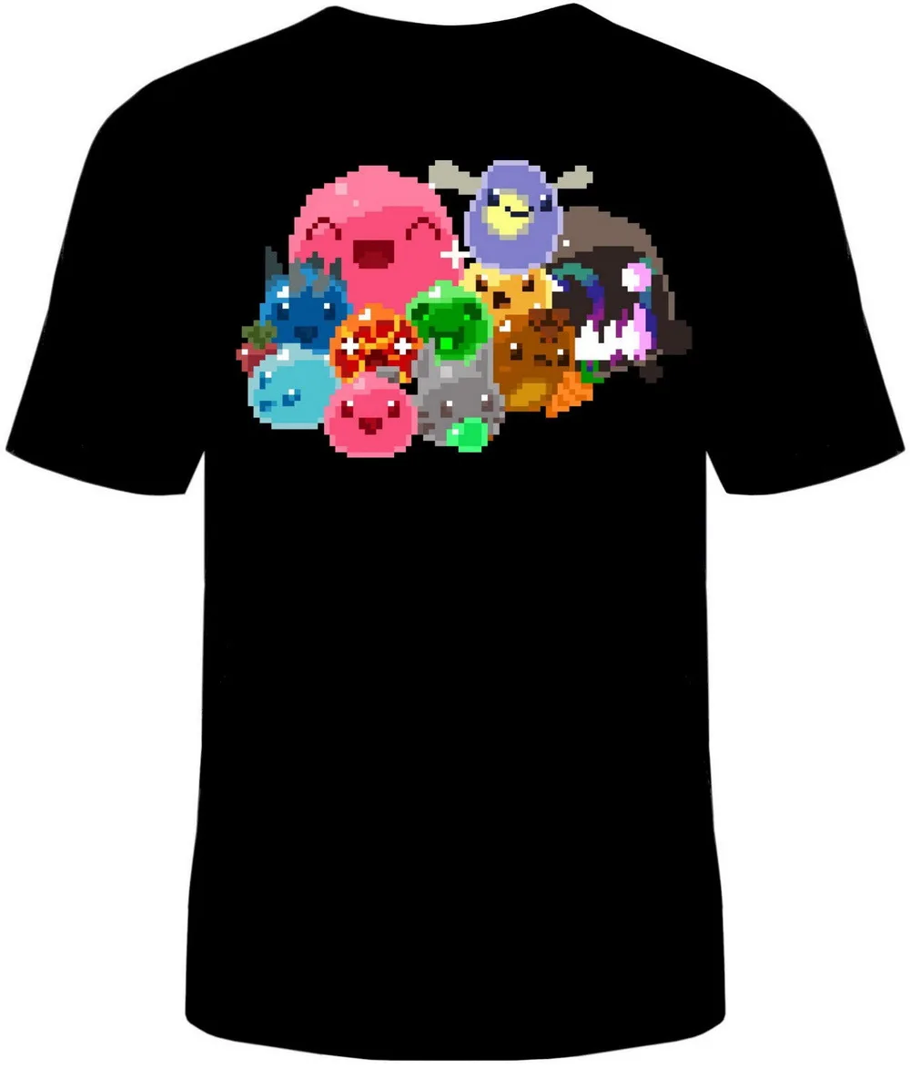 Slime Rancher 8 Bit футболка унисекс Мужская хлопок Slimes Tarr видео игра размера плюс одежда
