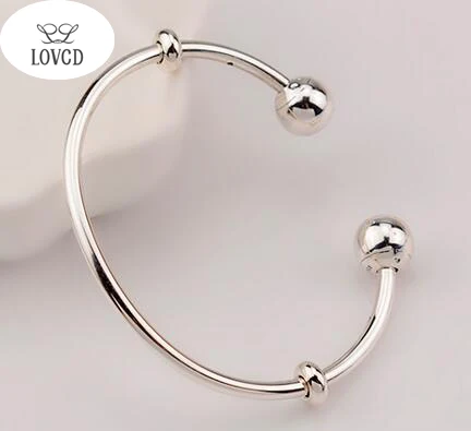 1 925 silver Bracelet Hot DIY Snake Chain Charm Bracelet Female Personality Jewelry For Women Making Free shipping - Окраска металла: 1