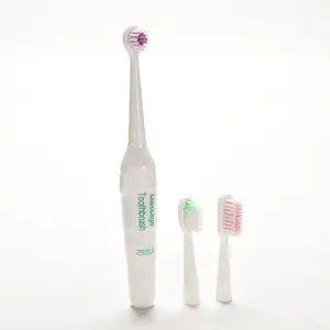 Battery Operated Electric Toothbrush with 3 Brush Heads Oral Hygiene Health Products No Rechargeable Tooth Brush Practical 10 item image
