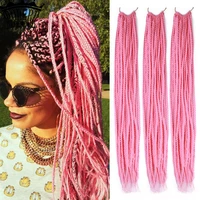 box braids crotchet hair 22 inch ombre synthetic braiding hair extensions 20 roots rainbow crochet hair african braids